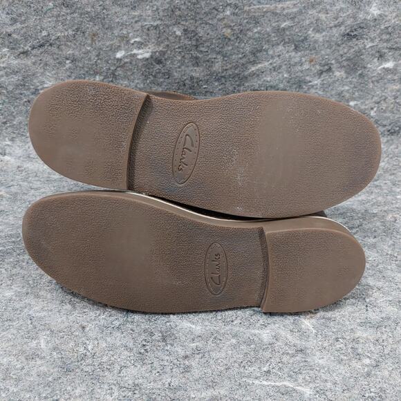 Clarks Bushacre 2 Boots Men's Size 10.5 Brown Leather Chukka Desert Casual - Picture 6 of 8